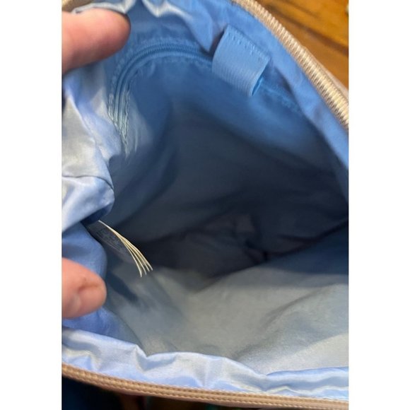 Baggallini women's tan water resistant nylon cross body shoulder bag, adjustable - Picture 5 of 8